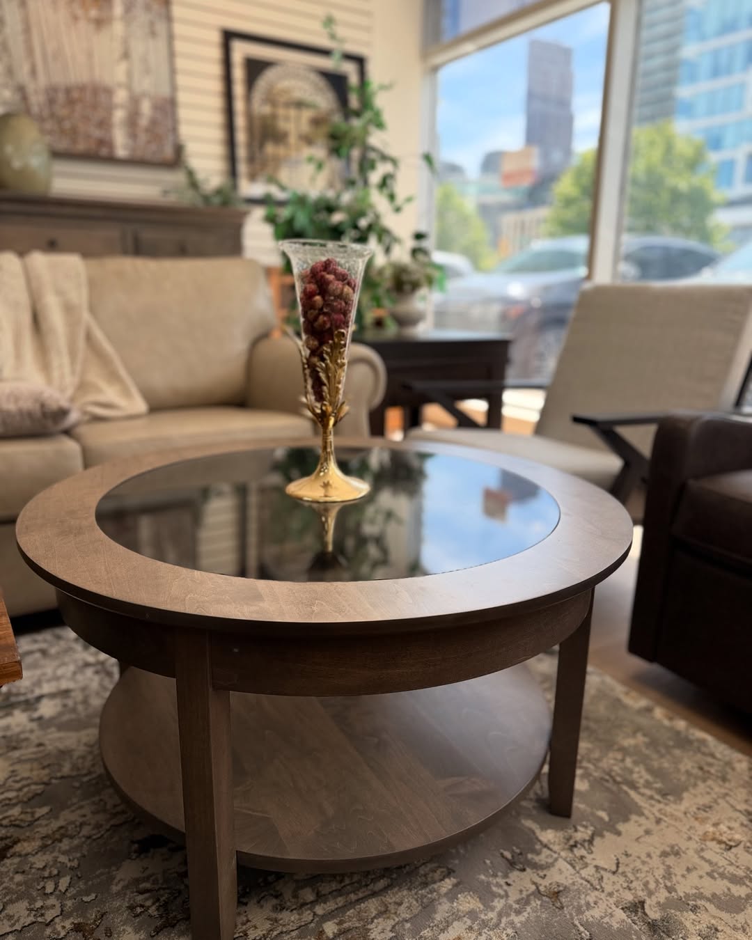 Add a luxe touch to your space with this stunning glass-top table—only at Deal Emporium!We mean we can style your home😌😌♥️ #dealemporium @deal_emporium Think Smart - Think about Deal Emporium!😉Enjoy yo
